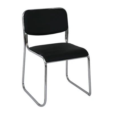 Καρέκλα Στοιβαζόμενη Χρώμιο/ Hard PVC 51x49x77cm C