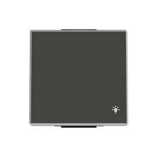 Sky Niessen Cover Plate with Light Symbol Black 85