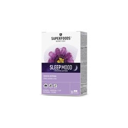 Superfoods Sleep Mood Συμπλήρωμα Διατροφής Για Την Μείωση Της Αϋπνίας 30 κάψουλες