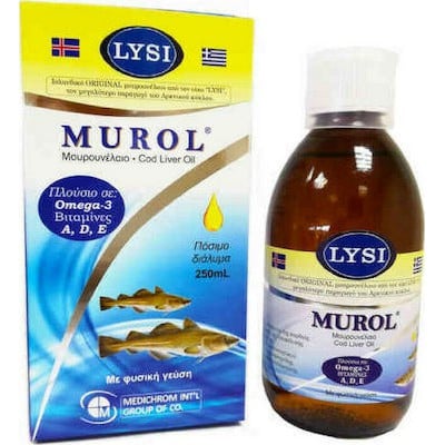 Medichrom Murol Μουρουνέλαιο με Φυσική Γεύση 250ml