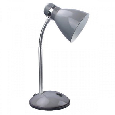 Desk Light E27 With Touch Switch Metal Silver