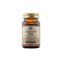 Solgar Lactase “3500” Συμπλήρωμα Διατροφής Ένζυμο Λακτάσης Ιδανικό Σε Περιπτώσεις Δυσανεξίας Στη Λακτόζη 30 μασώμενες ταμπλέτες