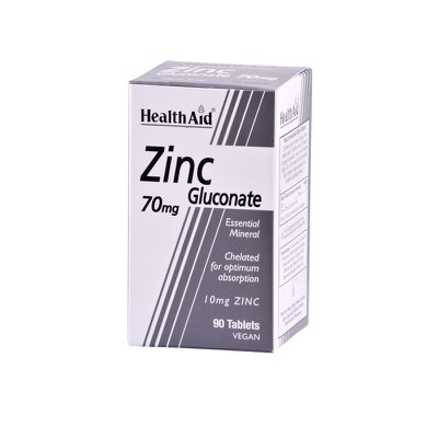 Health Aid - Zinc Gluconate 70mg - 90tabs