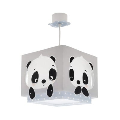 Kids Ceiling Pendant Light Panda Blue 1Xe27