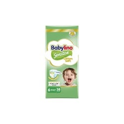 Babylino Sensitive Cotton Soft Value Pack Πάνες Μέγεθος 6 (13-18kg) 38 πάνες