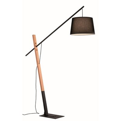 Floor Lamp Crane E27 Black