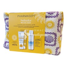 Pharmasept Σετ Heliodor Face Sun Cream SPF50 - Αντηλιακή Κρέμα Προσώπου, 50ml & Hygienic Ultra Hydra Lotion - Ενυδατικό Γαλάκτωμα Σώματος, 80ml