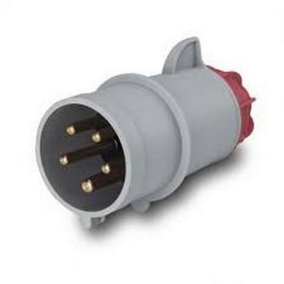 Industrial Type Plug Three Phase Male 5Χ32A 3P+N+Ε