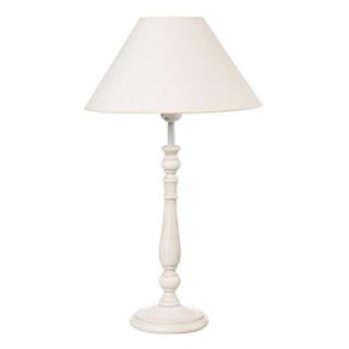 Table Lamp with Fabric Shade E27 White Noelia 4161