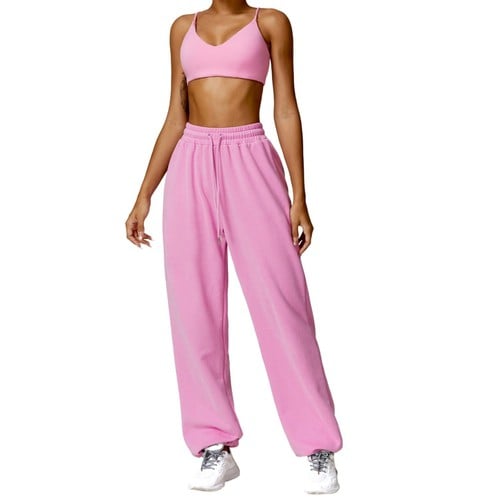 Amor Backless Sexy Top Winter Pant Set