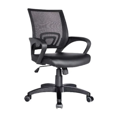 Πολυθρόνα Γραφείου Με Ανάκληση PU/ Mesh  57x53x86/