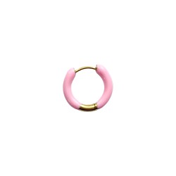 Inoplus Borghetti Earings Hoop Gold Pink 1 ζευγάρι