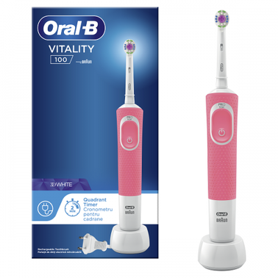 Oral-B Vitality 100 3D White Επαναφορτιζόμενη Ηλεκ