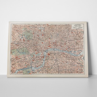 Old map of london