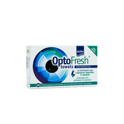 Intermed OptoFresh Μαντηλάκια Καθαρισμού Βλεφάρων 