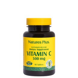 Natures Plus Vitamin C 500mg Rosehips, 90tabs