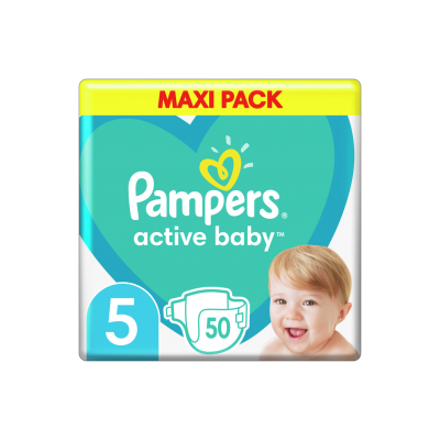 Pampers Active Baby Maxi Pack Νο5 (11kg-16kg) 50τμ