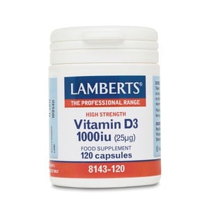LAMBERTS Vitamin D3 1000iu 120κάψουλες