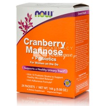 Now Cranberry, Mannose & Probiotics for Women on the Go - Ουρολοιμώξεις, 24 packets