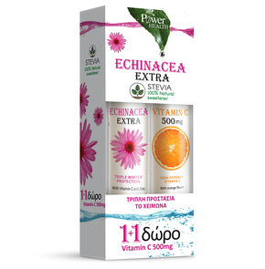 1+1 ΔΩΡΟ Power Health Echinacea Extra με Στέβια (2