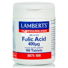 Lamberts Folic Acid 400μg - Αναιμία & Εγκυμοσύνη, 100 tabs (8071-100)