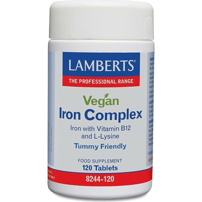 Lamberts Vegan Bio-Iron Complex,120 Tabs