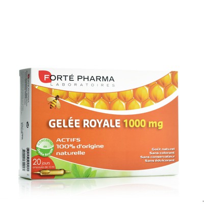 Forte Pharma - Gelee Royale, Φυσικό Τονωτικό Συμπλήρωμα Βασιλικού Πολτού 1000mg - 20amp x 10ml