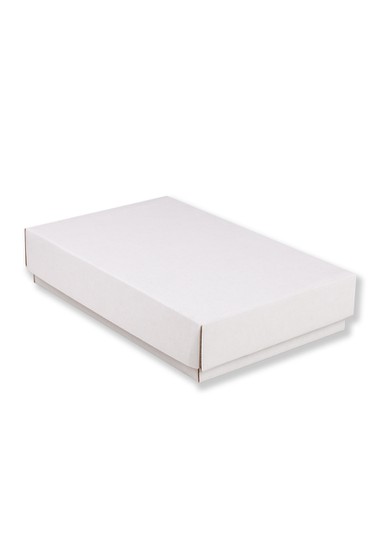 Κουτιά 10 τμχ. χάρτινα λευκά παραλληλόγραμμά 19,5Χ12,5Χ4εκ.