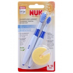 NUK Training Tooth-brush Set 6 Μηνών+  2Τεμάχια