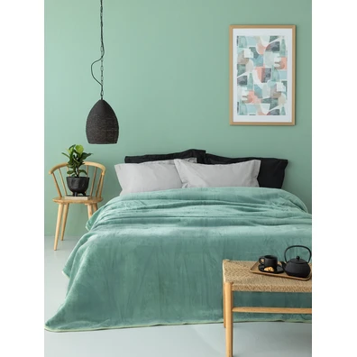 Κουβέρτα Βελουτέ 220x240 Dream Velour/3 Green
