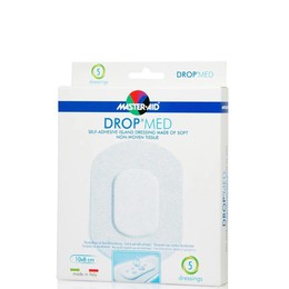 Master Aid Drop Med (10cm x 8cm) - Αυτοκόλλητες, αντικολλητικές γάζες 5 Τεμ
