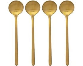 Bialetti Κουταλάκια Του Γλυκού Χρυσά Σε Συσκευασία Δώρου Deco Glamour-Σετ 4 Τεμαχίων Μεταλλικά