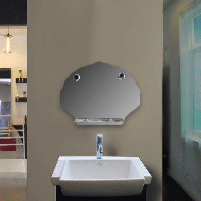 Bathroom Mirror 70Χ55 with 2 chromed rosettes