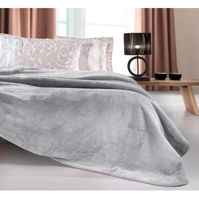 Κουβέρτα Logo Silver 160x220 guy Laroche  100% Pol