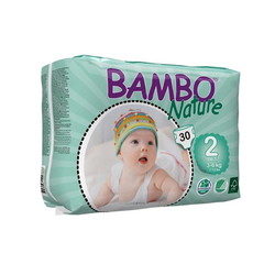 Bambo Nature Οικολογικές Πάνες Mini No2 (3-6kg) 30 Τεμάχια