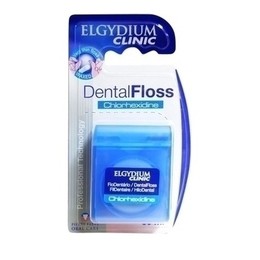Elgydium Clinic Dental Floss Chlorhexidine Οδοντικό Νήμα 50m