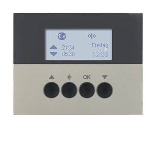 Berker K.5 Radio Blinds Timer Switch Plate Inox 85