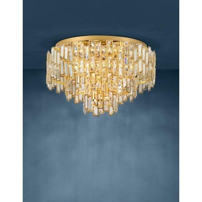 Ceiling Light Calmeilles Brass With Transparent Cr