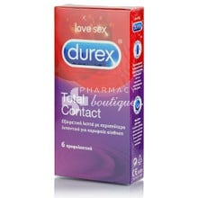 Durex TOTAL CONTACT - Εξαιρετικά Λεπτό με λιπαντικό, 6 προφυλακτικά