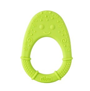 Chicco Soft Silicone Teething Ring for 2+ Months, 