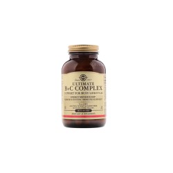 Solgar Ultimate B+C Complex Nutritional Supplement For Strengthening The Nervous & Immune System 90 tablets