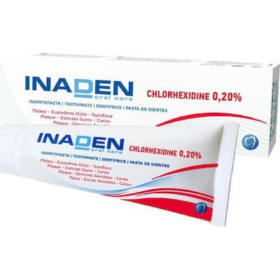 INADEN Chlorhexidine Toothpaste Chlorhexidine 0.20% Οδοντόκρεμα Mε Χλωρεξιδίνη 75ml