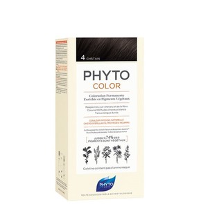 Phyto Phytocolor Μόνιμη Βαφή No4 Brown Καφέ, 50ml