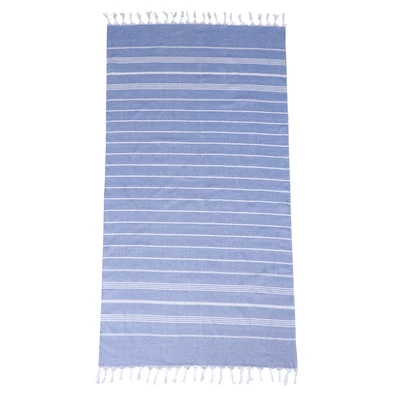 Estia Πετσετα Θαλασσης Navy Stripes Βαμβακερη 80x1