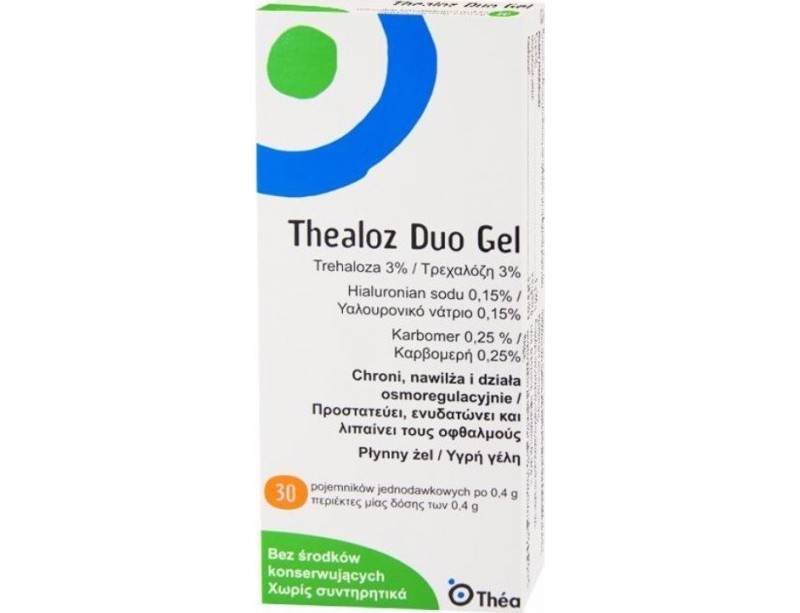 THEA SYNAPSIS Thealoz Duo Gel Οφθαλμικές Μονοδόσεις Για Ενυδάτωση Και  Λίπανση x0.4g x30 - Natural Care