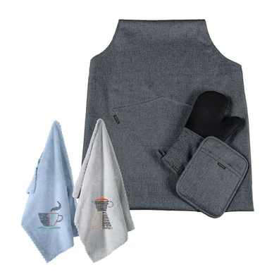 Σετ 5τμχ Κουζίνας Cook set Anthracite guy Laroche 