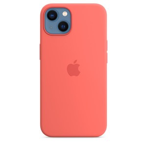 Apple Silicone Case iPhone 13 with MagSafe Pink Po