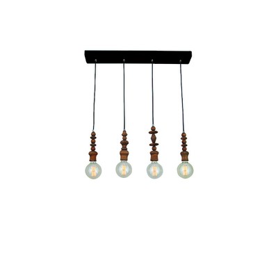 Pendant Light With Fabric Cable Hl-040R-4P Melody 