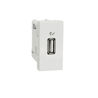 New Unica USB 1A Type A 1 Module White NU342818