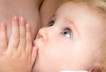 Baby newborn breastfeeding